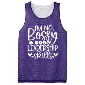 IM Not Bossy I Have Leadership Skills Mesh Reversible Basketball Jersey Tank