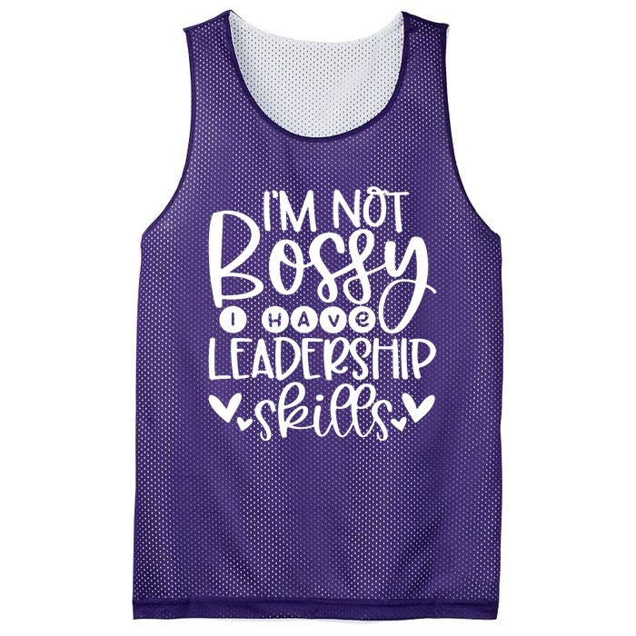 IM Not Bossy I Have Leadership Skills Mesh Reversible Basketball Jersey Tank