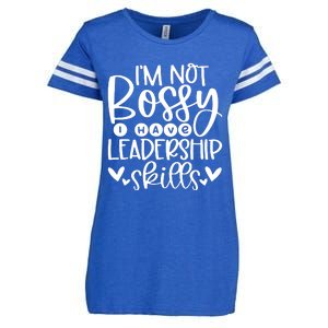 IM Not Bossy I Have Leadership Skills Enza Ladies Jersey Football T-Shirt