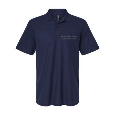 Im Not Bossy Im Just Aggressively Helpful Funny Bossy Slogan Funny Boss Softstyle Adult Sport Polo