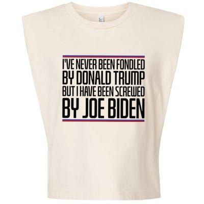 IVe Never Been Fondled By Donald Trump But I Have Been Garment-Dyed Women's Muscle Tee