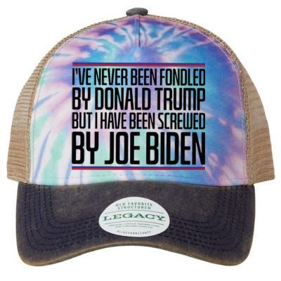 IVe Never Been Fondled By Donald Trump But I Have Been Legacy Tie Dye Trucker Hat