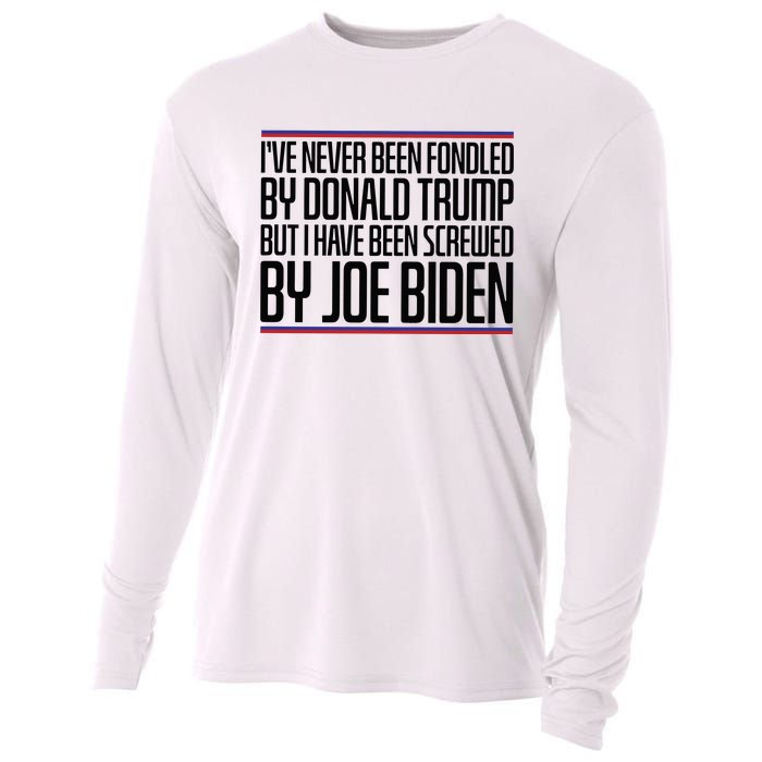 IVe Never Been Fondled By Donald Trump But I Have Been Cooling Performance Long Sleeve Crew