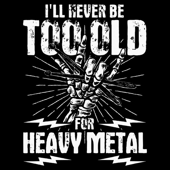 Ill Never Be Too Old For Heavy Metal Heavy Metal Music 16 in Basic Backpack