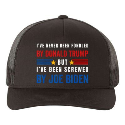 IVe Never Been Fondled By Donald Trump But Screwed By Biden Yupoong Adult 5-Panel Trucker Hat