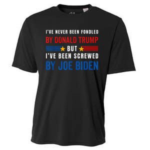 IVe Never Been Fondled By Donald Trump But Screwed By Biden Cooling Performance Crew T-Shirt