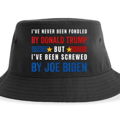 IVe Never Been Fondled By Donald Trump But Screwed By Biden Sustainable Bucket Hat