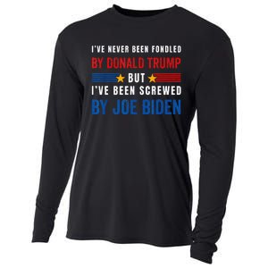 IVe Never Been Fondled By Donald Trump But Screwed By Biden Cooling Performance Long Sleeve Crew