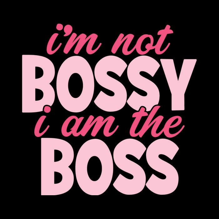 Im Not Bossy Im The Boss Quote Drawstring Bag