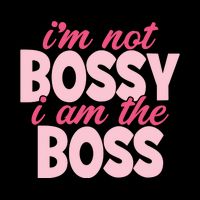 Im Not Bossy Im The Boss Quote Flat Bill Trucker Hat