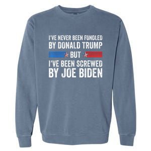 I’Ve Never Been Fondled By Donald Trump Garment-Dyed Sweatshirt