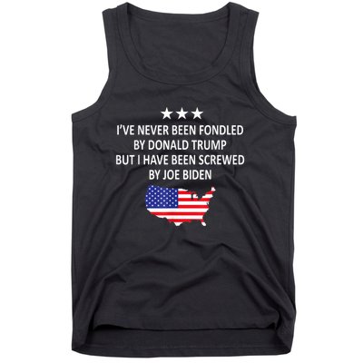 I've Never Been Fondled By Donald Trump But Joe Biden Tank Top