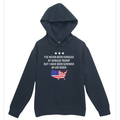 I've Never Been Fondled By Donald Trump But Joe Biden Urban Pullover Hoodie