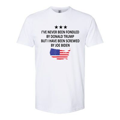 I've Never Been Fondled By Donald Trump But Joe Biden Softstyle CVC T-Shirt