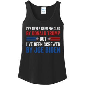 IVe Never Been Fondled By Trump But Joe Biden Ladies Essential Tank