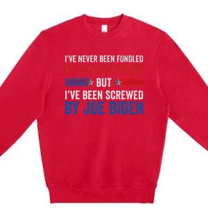 IVe Never Been Fondled By Trump But Joe Biden Premium Crewneck Sweatshirt