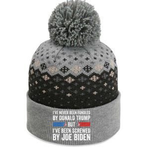 I’Ve Never Been Fondled By Donald Trump But Screwed By Biden The Baniff Cuffed Pom Beanie