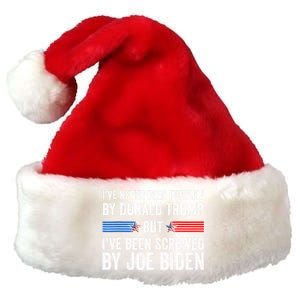 I’Ve Never Been Fondled By Donald Trump But Screwed By Biden Premium Christmas Santa Hat