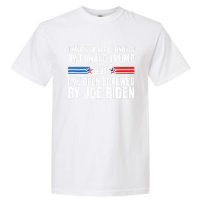 I’Ve Never Been Fondled By Donald Trump But Screwed By Biden Garment-Dyed Heavyweight T-Shirt