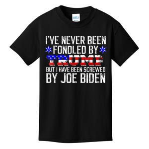 I've Never Been Fondled By Donald Trump But Joe Biden Kids T-Shirt