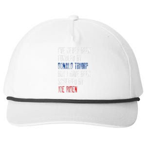 I’Ve Never Been Fondled By Donald Trump But Screwed By Biden Snapback Five-Panel Rope Hat