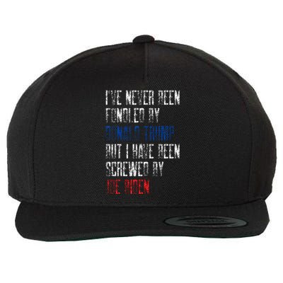 I’Ve Never Been Fondled By Donald Trump But Screwed By Biden Wool Snapback Cap