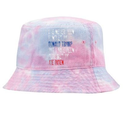 I’Ve Never Been Fondled By Donald Trump But Screwed By Biden Tie-Dyed Bucket Hat