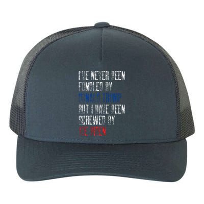 I’Ve Never Been Fondled By Donald Trump But Screwed By Biden Yupoong Adult 5-Panel Trucker Hat