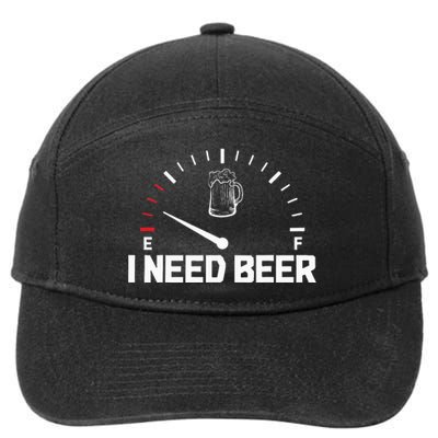 I Need Beer Funny Oktoberfest Party Drinking Beer Lover 7-Panel Snapback Hat