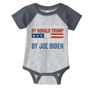 IVe Never Been Fondled By Donald Trump But Joe Biden Infant Baby Jersey Bodysuit