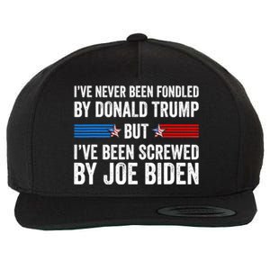 I’Ve Never Been Fondled By Donald Trump But Screwed By Biden Wool Snapback Cap