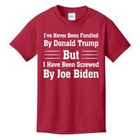 I've Never Been Fondled By Donald Trump But Joe Biden Kids T-Shirt