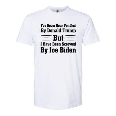 I've Never Been Fondled By Donald Trump But Joe Biden Softstyle® CVC T-Shirt