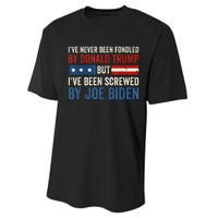 IVe Never Been Fondled By Donald Trump But Joe Biden Performance Sprint T-Shirt