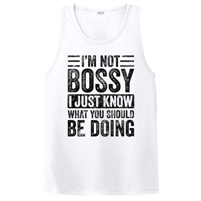 Im Not Bossy I Just Know What You Should Be Doing Funny PosiCharge Competitor Tank