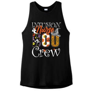 Infusion Nurse Boo Crew Ghost Funny Halloween Nursing Gift Ladies PosiCharge Tri-Blend Wicking Tank