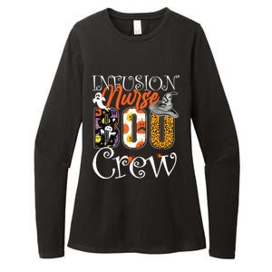 Infusion Nurse Boo Crew Ghost Funny Halloween Nursing Gift Womens CVC Long Sleeve Shirt