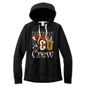 Infusion Nurse Boo Crew Ghost Funny Halloween Nursing Gift Women's Fleece Hoodie