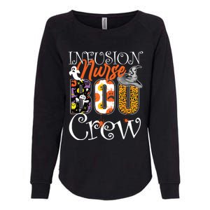 Infusion Nurse Boo Crew Ghost Funny Halloween Nursing Gift Womens California Wash Sweatshirt