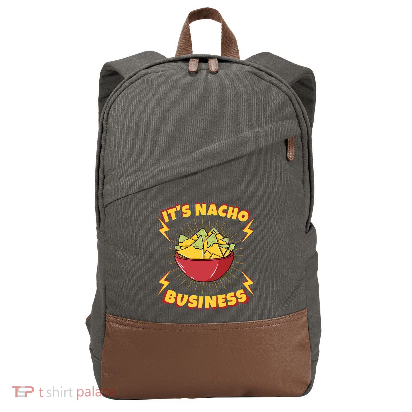 It's Nacho Business Funny Gift Cotton Canvas Backpack