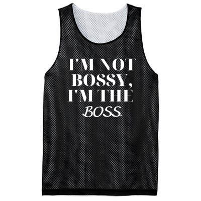 I'm Not Bossy I'm The Boss Funny Quote Mesh Reversible Basketball Jersey Tank