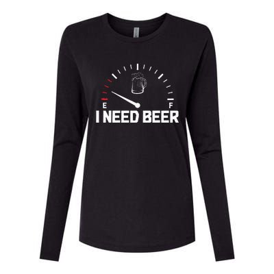 I Need Beer Funny Oktoberfest Party Drinking Beer Lover Womens Cotton Relaxed Long Sleeve T-Shirt