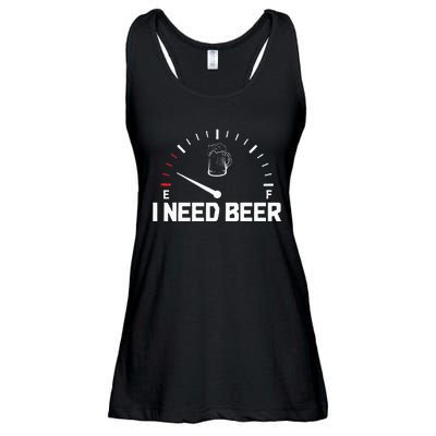 I Need Beer Funny Oktoberfest Party Drinking Beer Lover Ladies Essential Flowy Tank