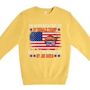 I’ve Never Been Fondled By Donald Trump But Screwed By Biden Premium Crewneck Sweatshirt