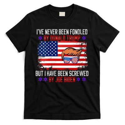 I’ve Never Been Fondled By Donald Trump But Screwed By Biden T-Shirt