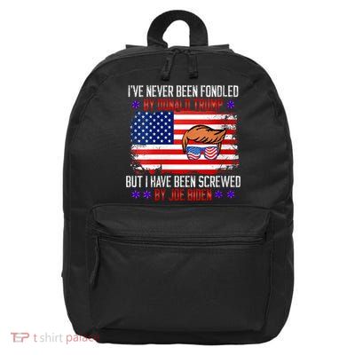I’ve Never Been Fondled By Donald Trump But Screwed By Biden 16 in Basic Backpack
