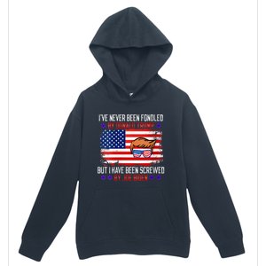 I’ve Never Been Fondled By Donald Trump But Screwed By Biden Urban Pullover Hoodie