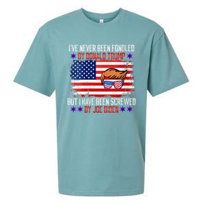 I’ve Never Been Fondled By Donald Trump But Screwed By Biden Sueded Cloud Jersey T-Shirt