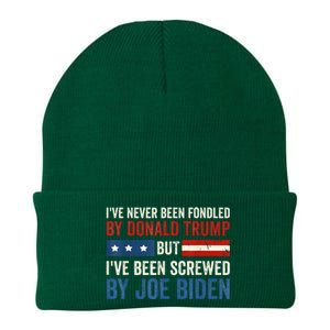 IVe Never Been Fondled By Donald Trump But Joe Biden Knit Cap Winter Beanie