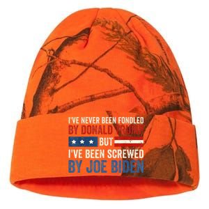 IVe Never Been Fondled By Donald Trump But Joe Biden Kati Licensed 12" Camo Beanie